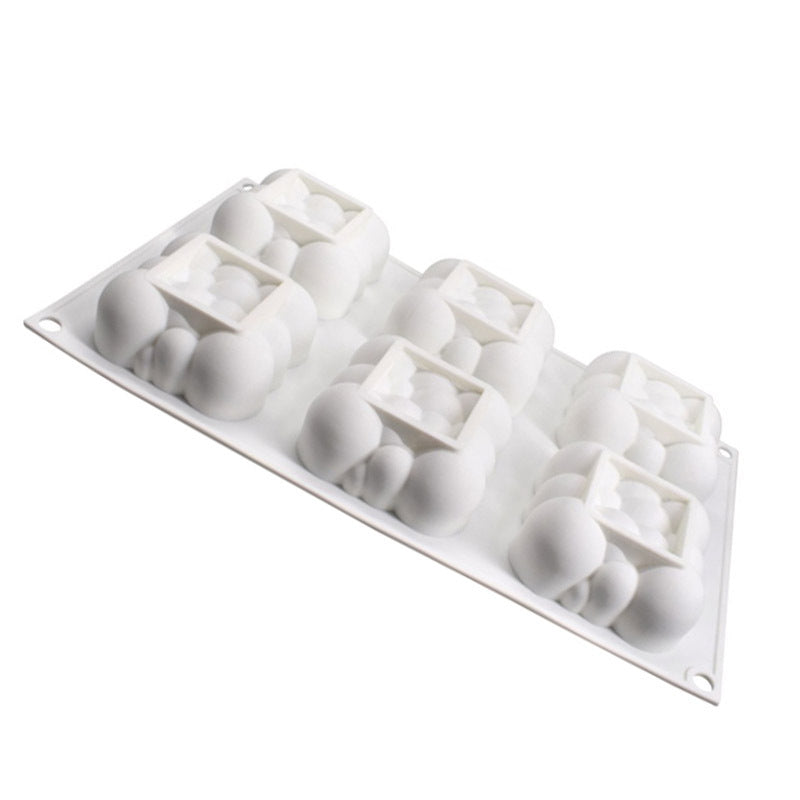 Cloud Mousse Cake Silicone Mold - 6 Cavity