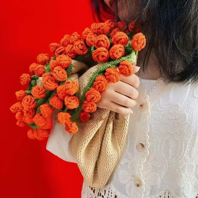 Crochet Flower Bouquet Blanket — view 5