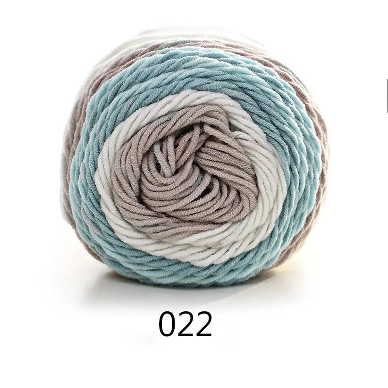 Gradient Cotton-Blend Knitting Yarn Ball, 100 g — view 9