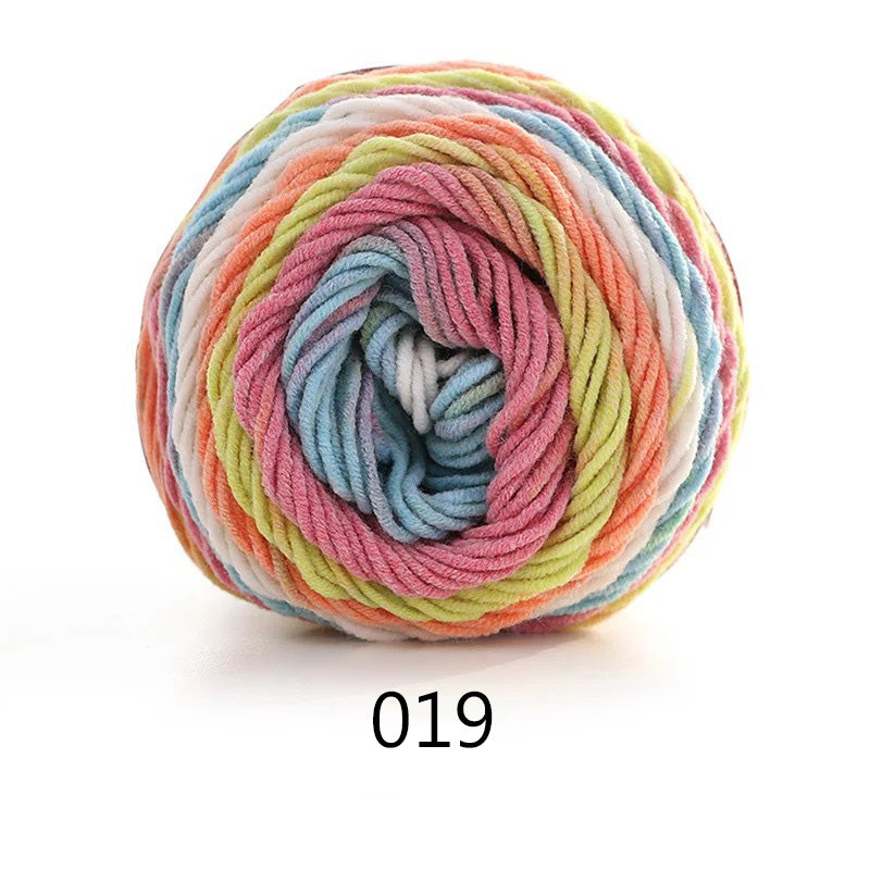 Gradient Cotton-Blend Knitting Yarn Ball, 100 g — view 5