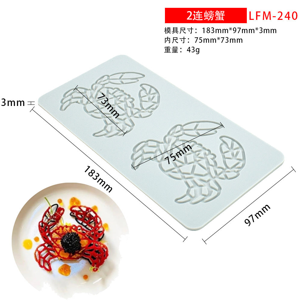 Pineapple Fruit Crisps Silicone Lace Baking Mat