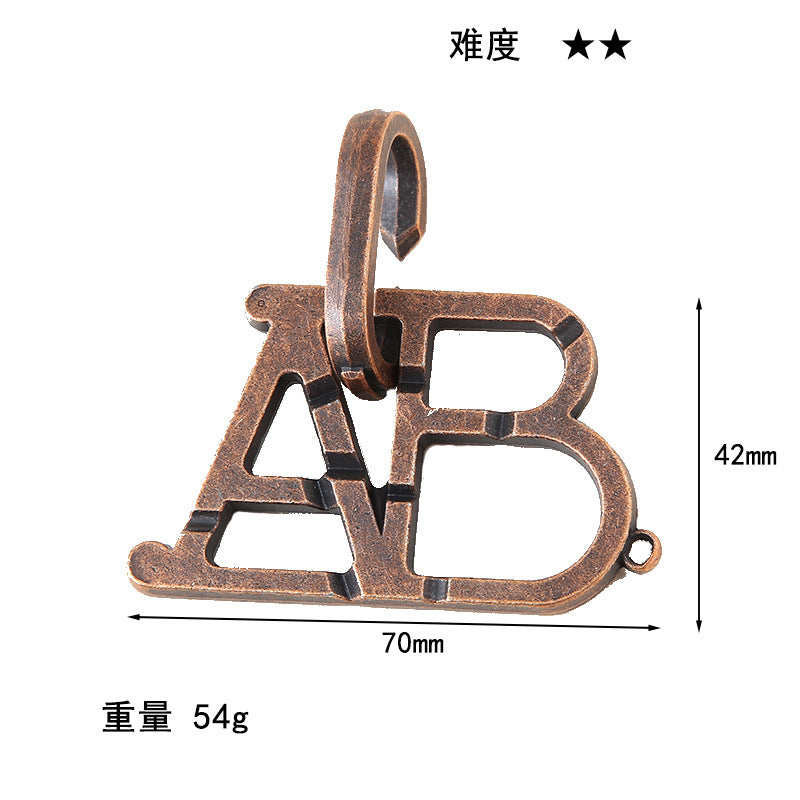 Luxury Puzzle Lock - Premium Zinc Alloy Intelligence Toy