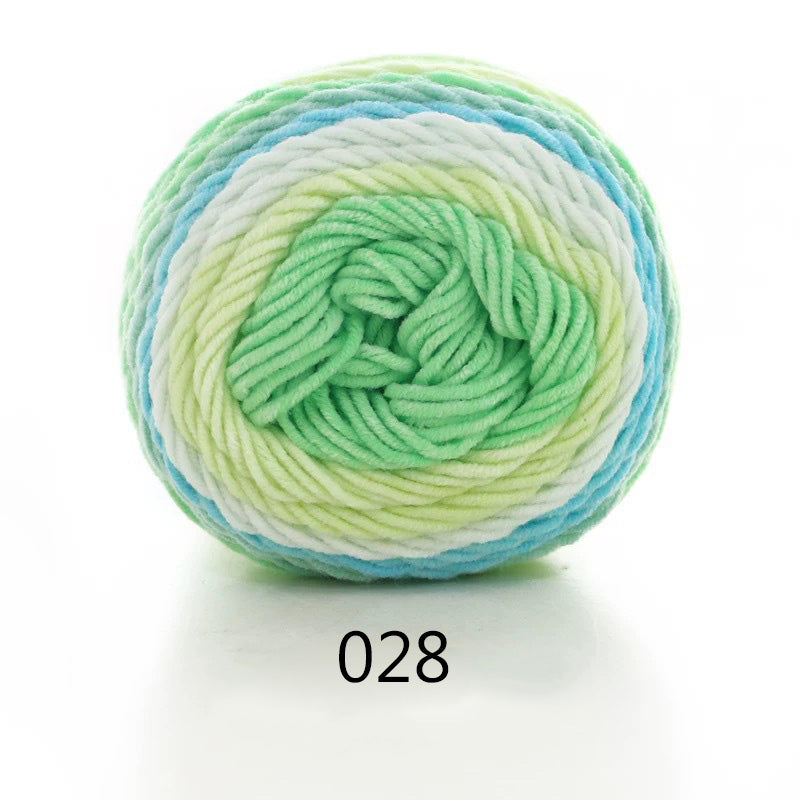 Gradient Cotton-Blend Knitting Yarn Ball, 100 g — view 2