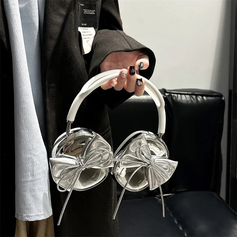 Electroplated 3D Bow Headphone Case