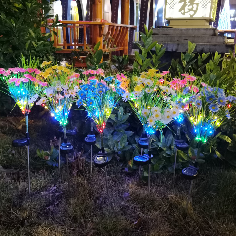 Solar Flower Stake Garden Lights