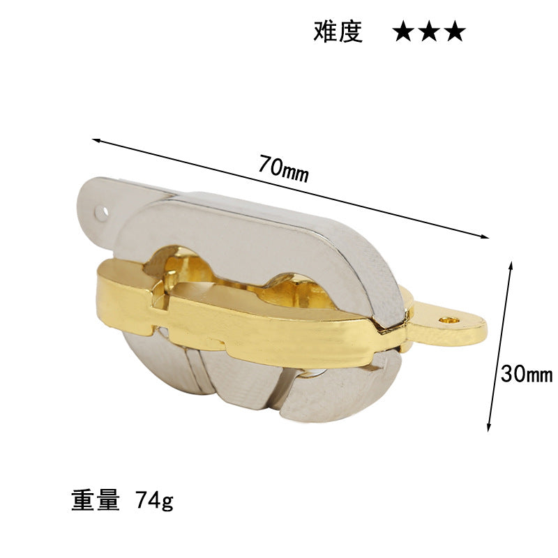 Luxury Puzzle Lock - Premium Zinc Alloy Intelligence Toy