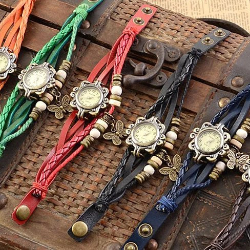 Bohemian Charm Bracelet Watch