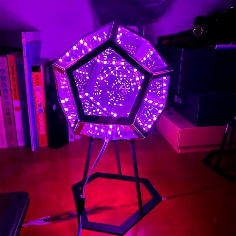 3D Infinite Dodecahedron Art Light - WowStore.live