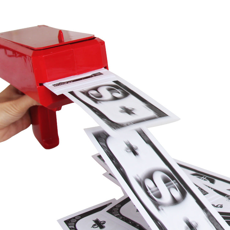 Money Spraying Gun - Electric Dollar Bill Shooter Toy