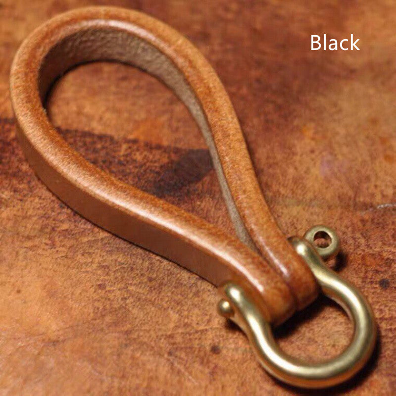Loop Keychain with Horseshoe Clasp