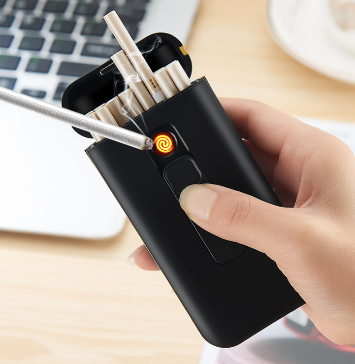 Slim Rechargeable Cigarette Case