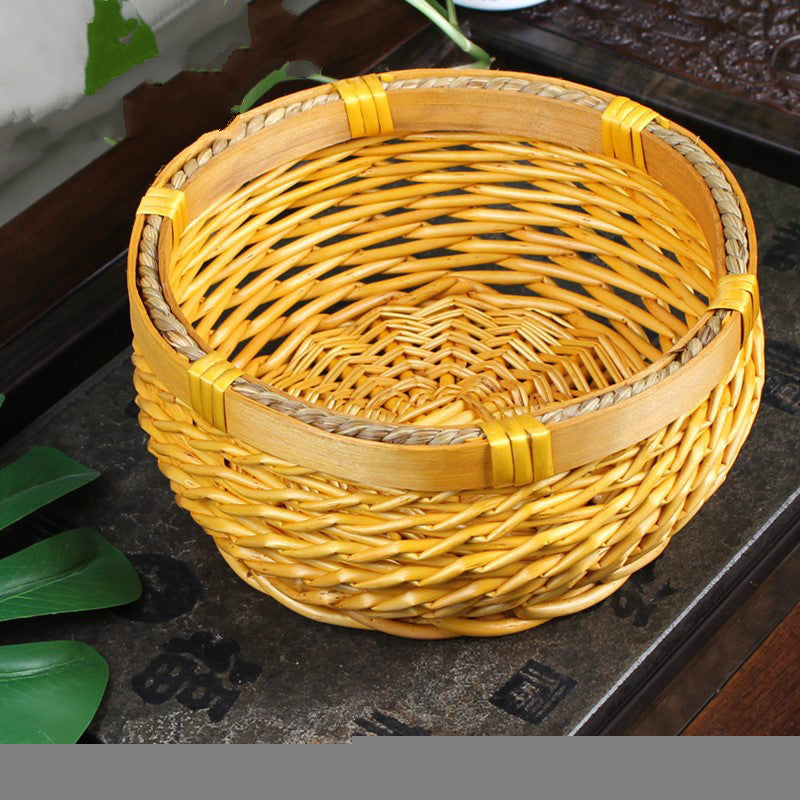 Artisan Woven Rattan Storage Basket