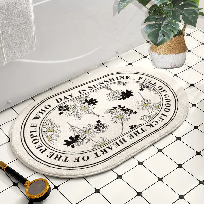 Luxury Cashmere Non-Slip Bathroom Mat