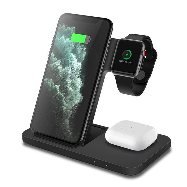 3in1 Wireless Fast Charger Dock Station - Wow Store