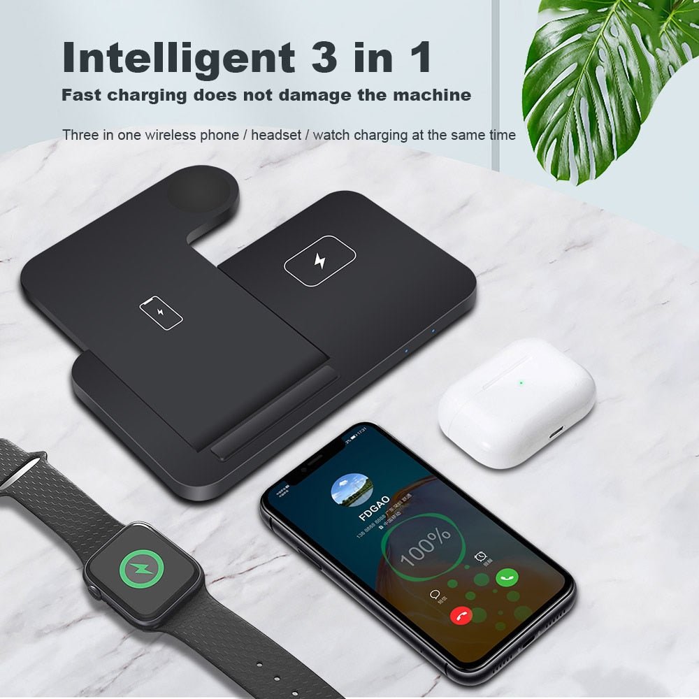 3in1 Wireless Fast Charger Dock Station - Wow Store
