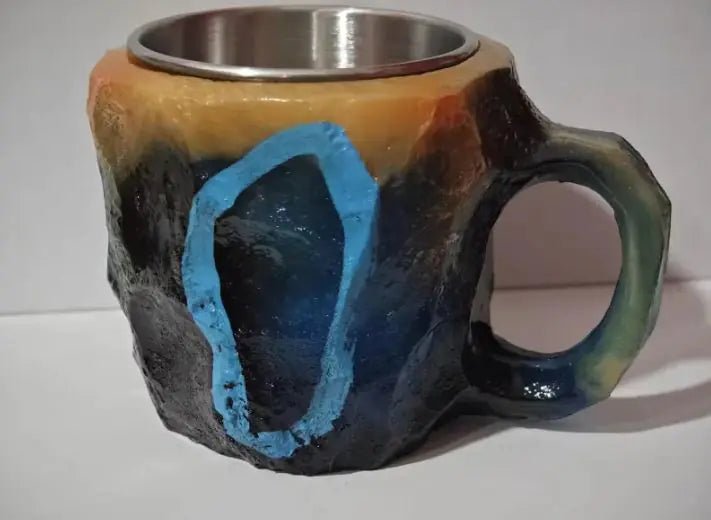 400ml Resin Mineral Crystal Coffee Mugs With Handles Elegant Fake Mineral Crystal Cup For Workplace Home Decor Christmas Gift Kitchen Gadgets - Wow Store