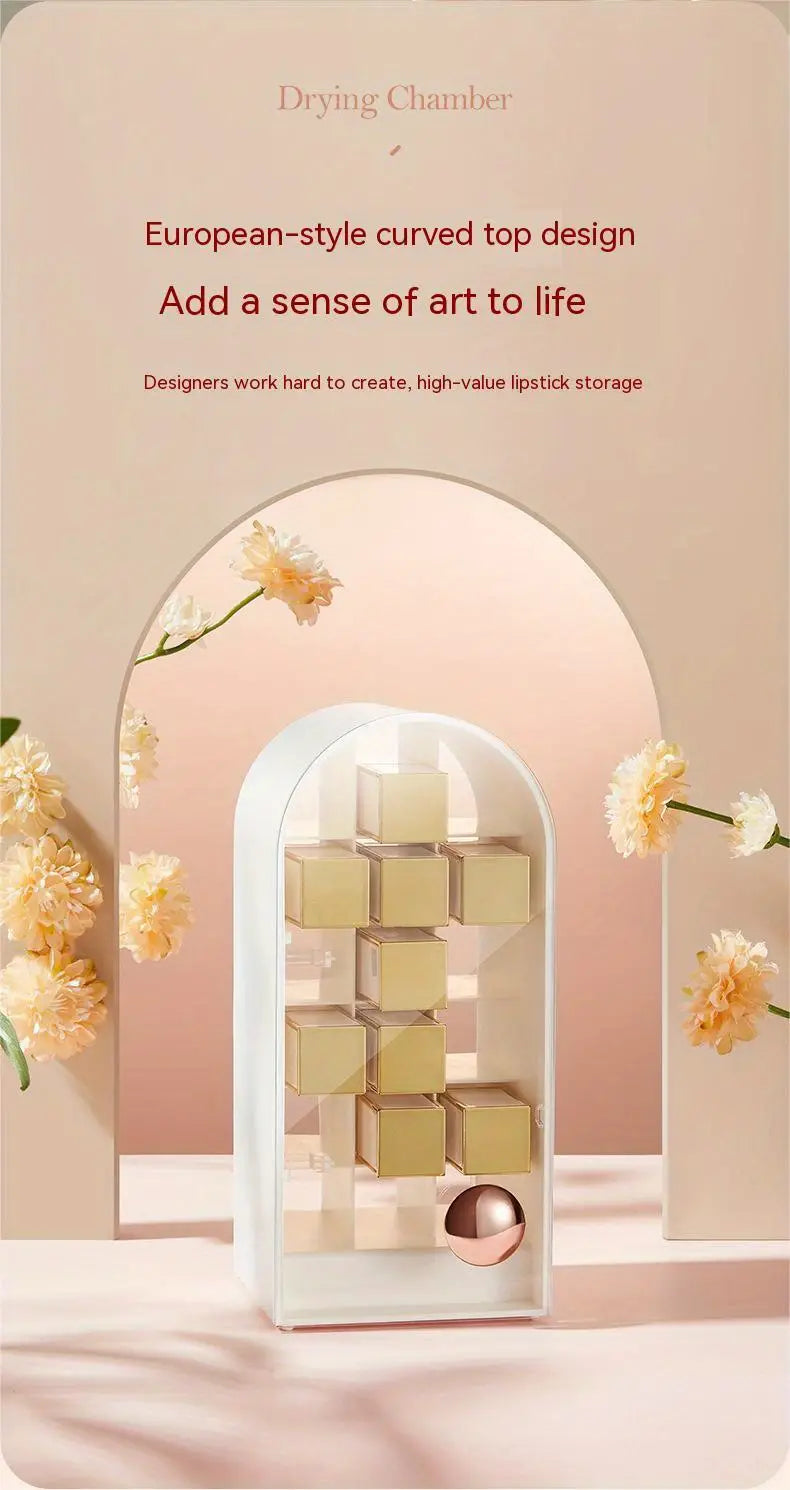 Luxury Lipstick Organizer - 18 Capacity Storage Box