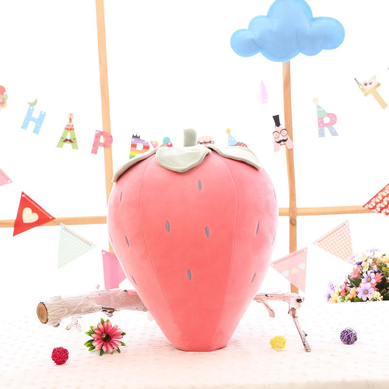 Plush Strawberry Pillow Toy