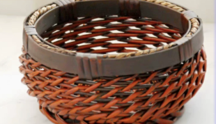 Artisan Woven Rattan Storage Basket