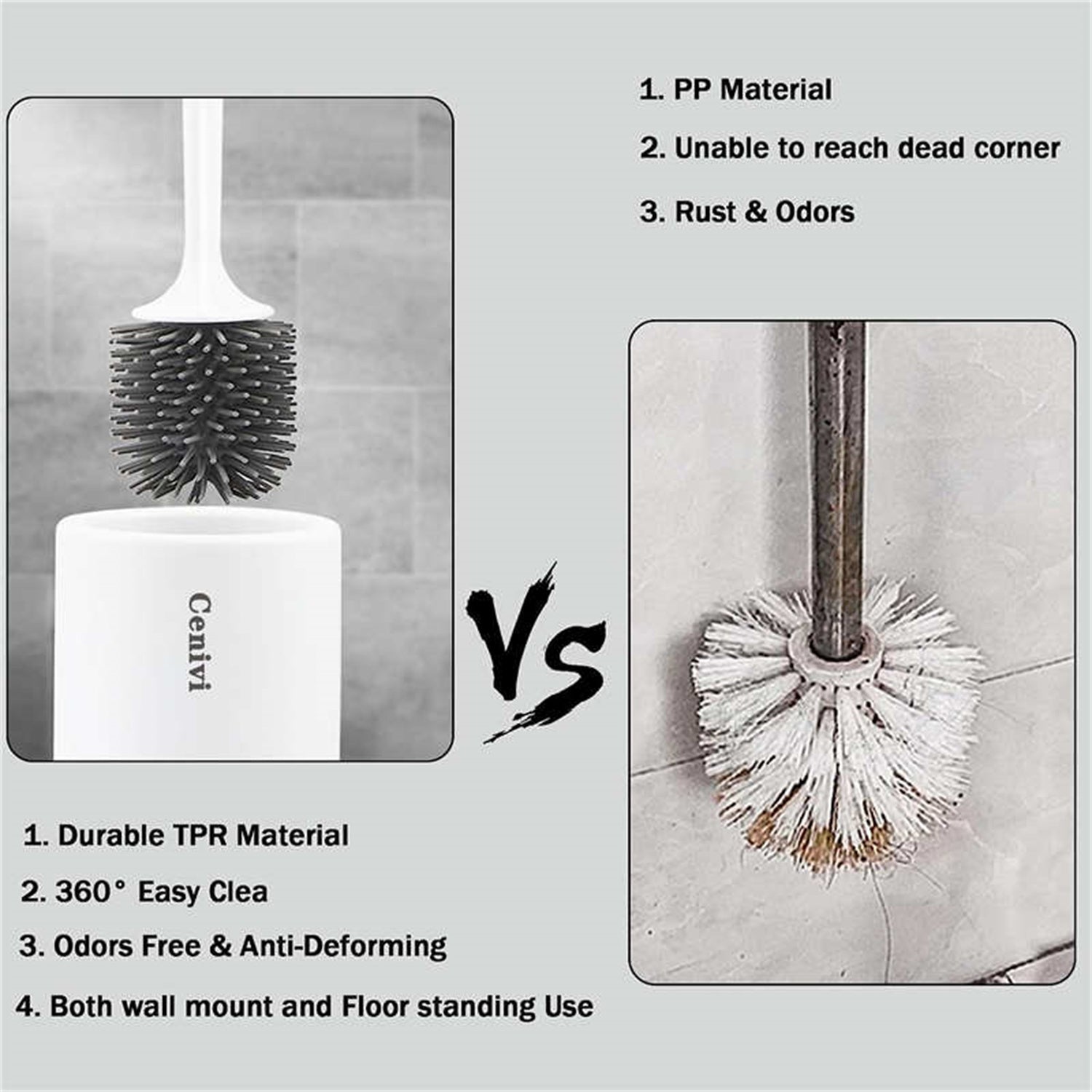 Premium Toilet Brush Set
