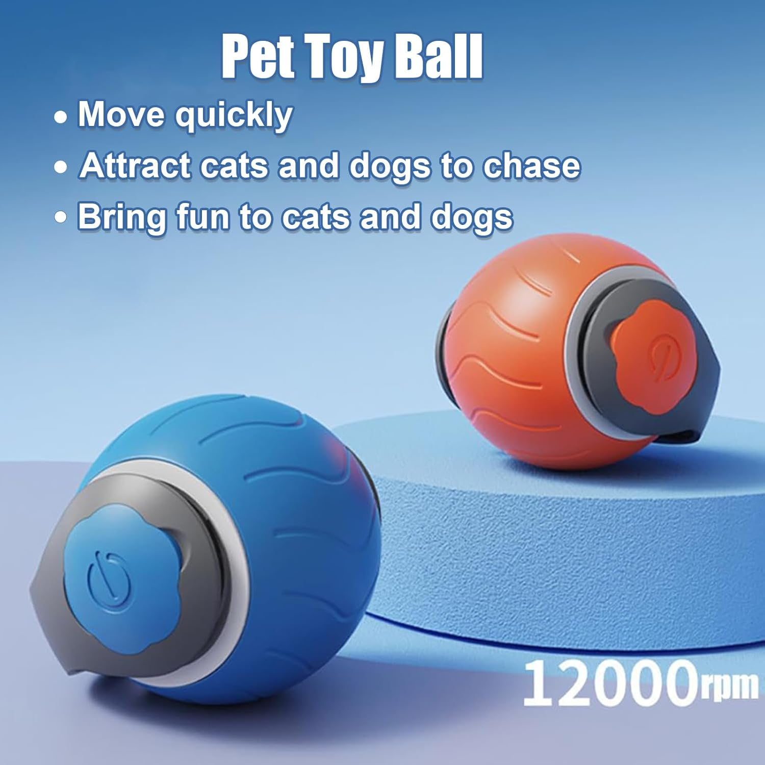 Speedy Tail Interactive Cat Toy - Dual Speed Motion Ball