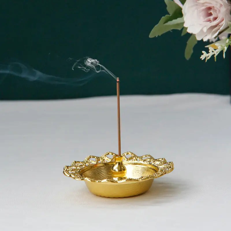 Floral Incense Burner Tray