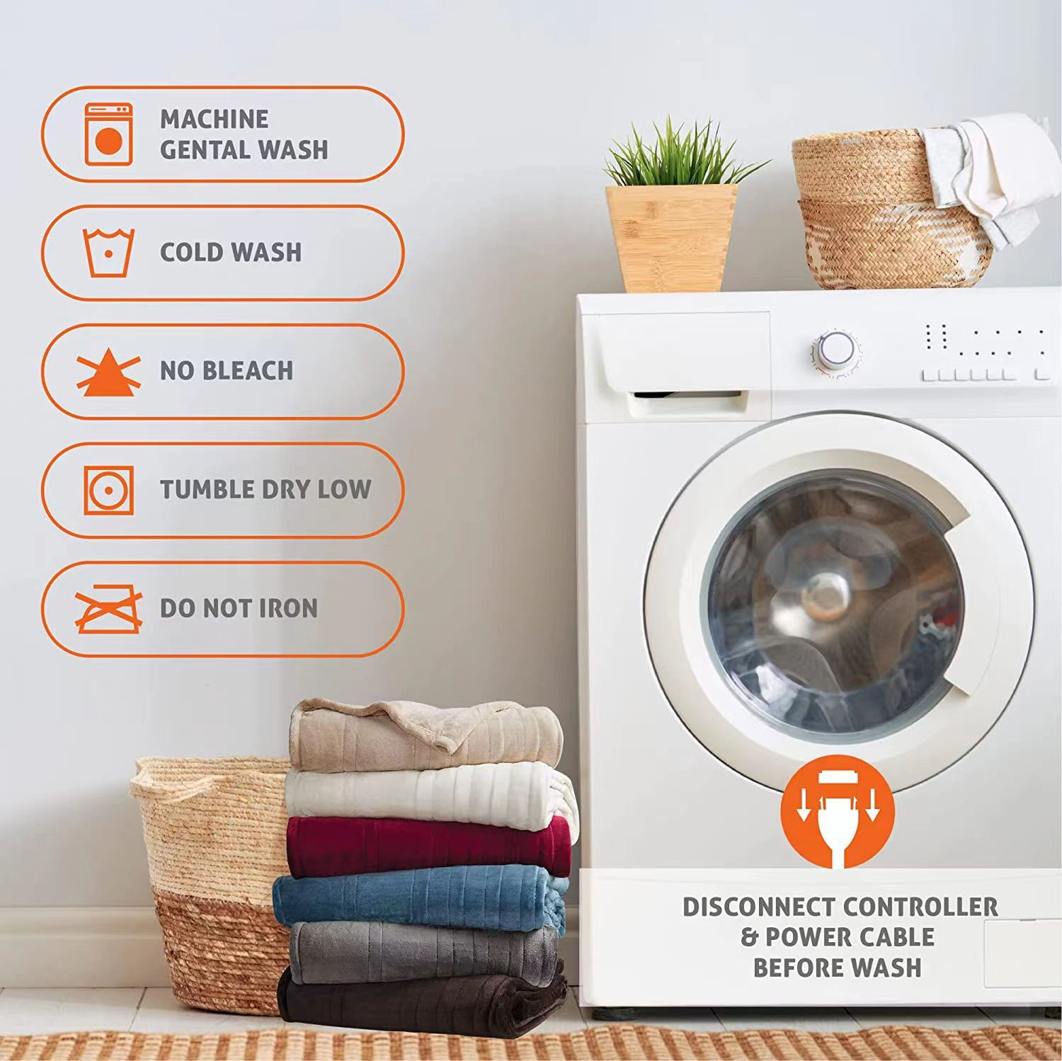 Premium Heated Electric Blanket with 10 Heat Settings