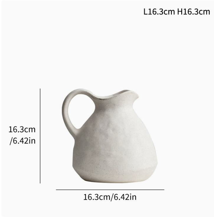 Minimalist White Ceramic Vase