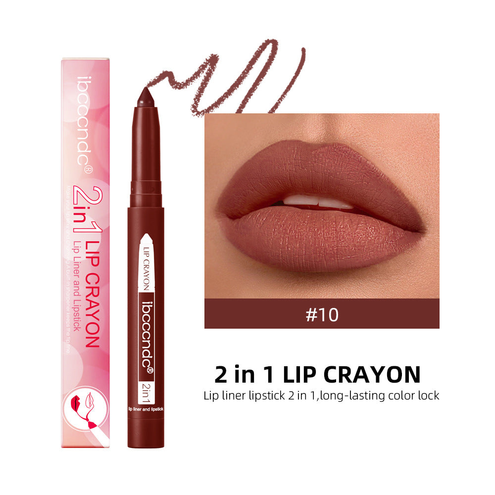 Premium Matte Lip Liner Duo - Waterproof & Moisturizing