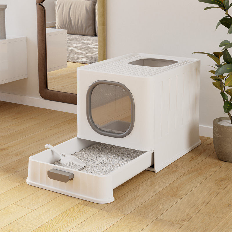 Luxury Enclosed Cat Litter Box