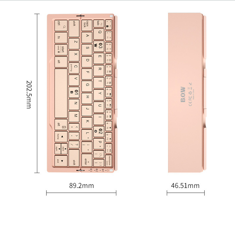 Compact Bluetooth Keyboard with Multi-Device Connectivity