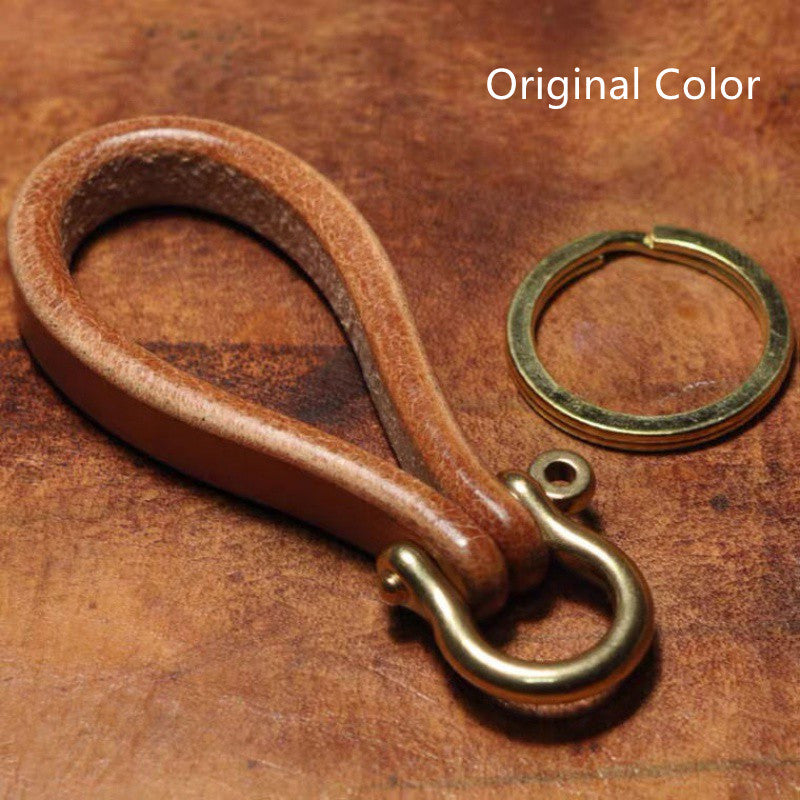 Loop Keychain with Horseshoe Clasp