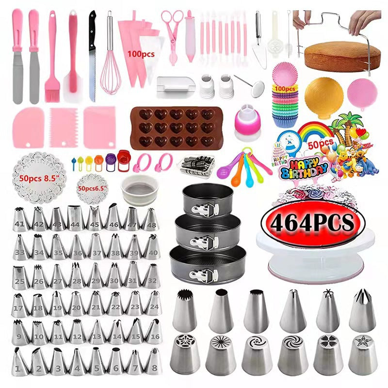 Professional Cake Decorating Atelier Set - 507 Pieces