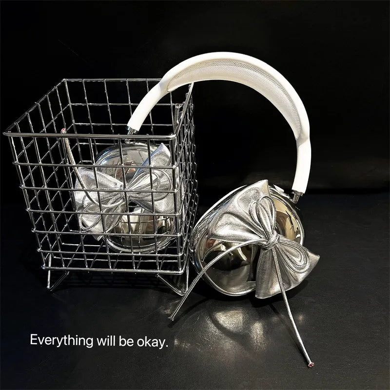 Electroplated 3D Bow Headphone Case