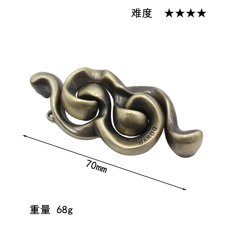Luxury Puzzle Lock - Premium Zinc Alloy Intelligence Toy