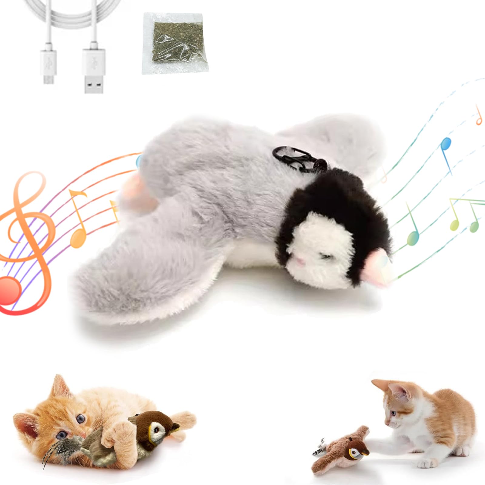 Interactive Flying Bird Cat Toy