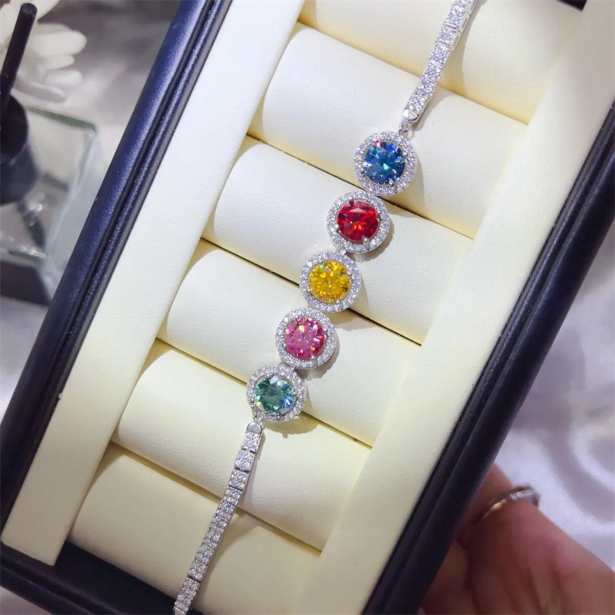 5 Carat 925 Sterling Silver Moissanite Bracelet - Wow Store