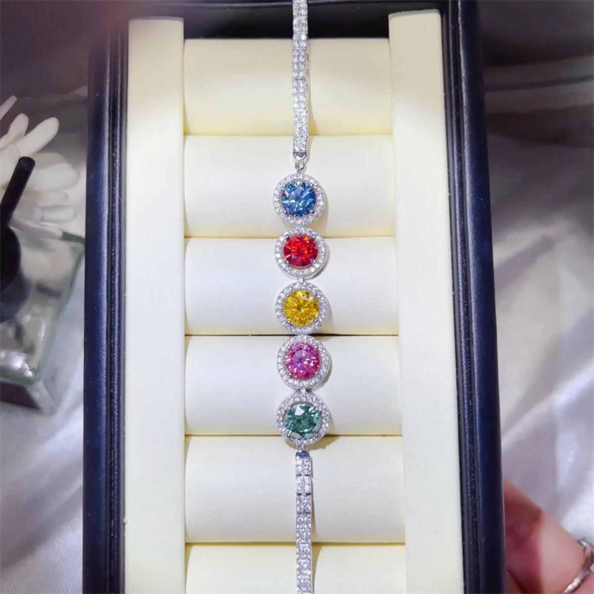 5 Carat 925 Sterling Silver Moissanite Bracelet - Wow Store