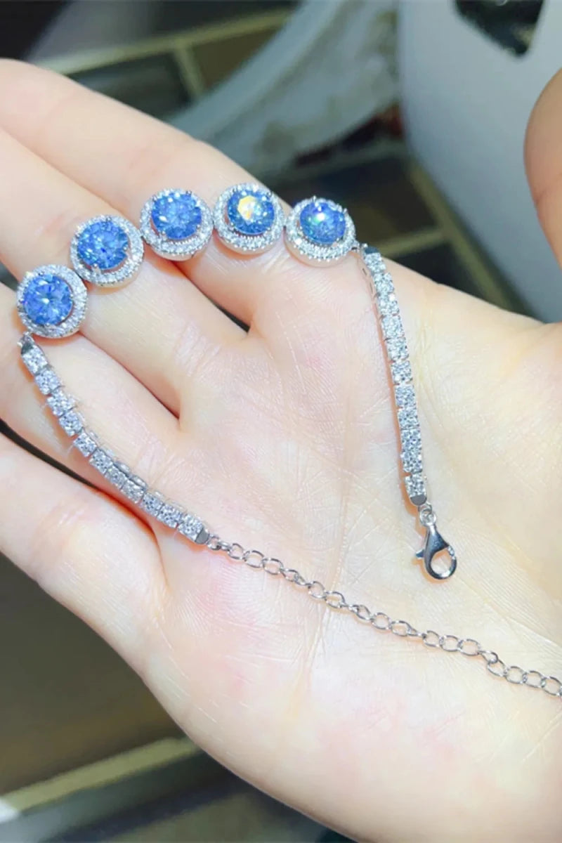 5 Carat Moissanite 925 Sterling Silver Bracelet - Wow Store