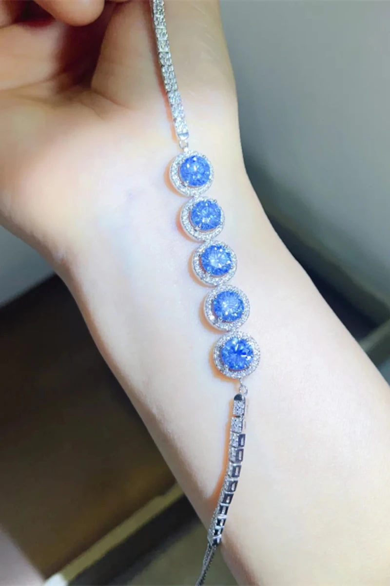 5 Carat Moissanite 925 Sterling Silver Bracelet - Wow Store