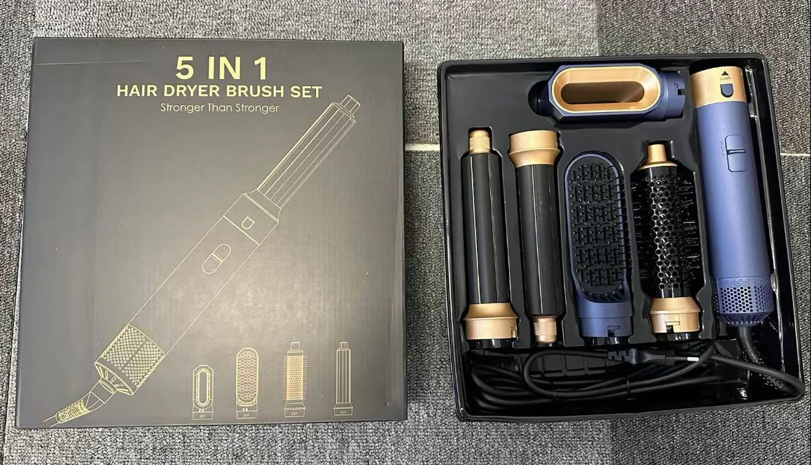 5 - in - 1 Multi - Hair Styler & Hot Air Blow Dry Brush - Wow Store