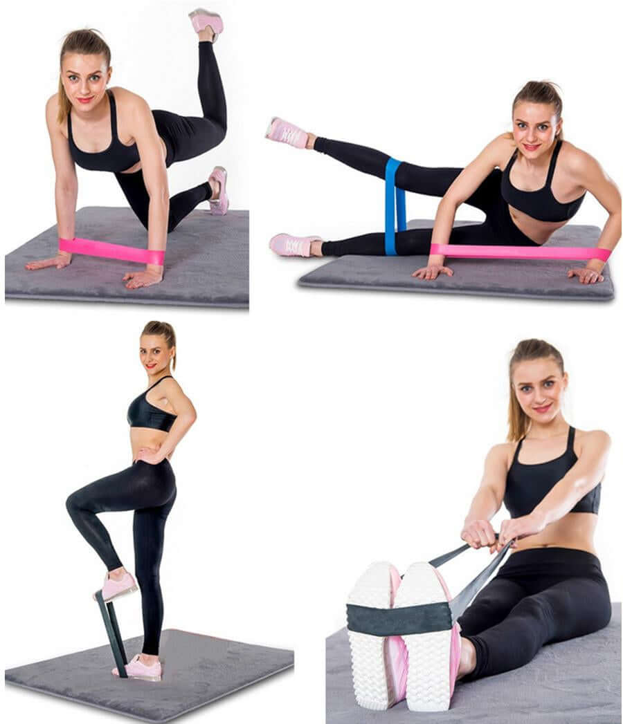 5 Piece Set of Resistance Body Bands with Carry Bag - Wow Store