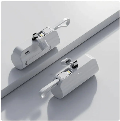 5000mAh Portable Charger with Built - In Cable - Wow Store