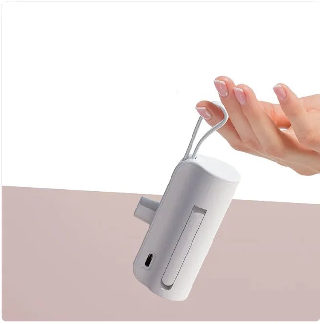 5000mAh Portable Charger with Built - In Cable - Wow Store