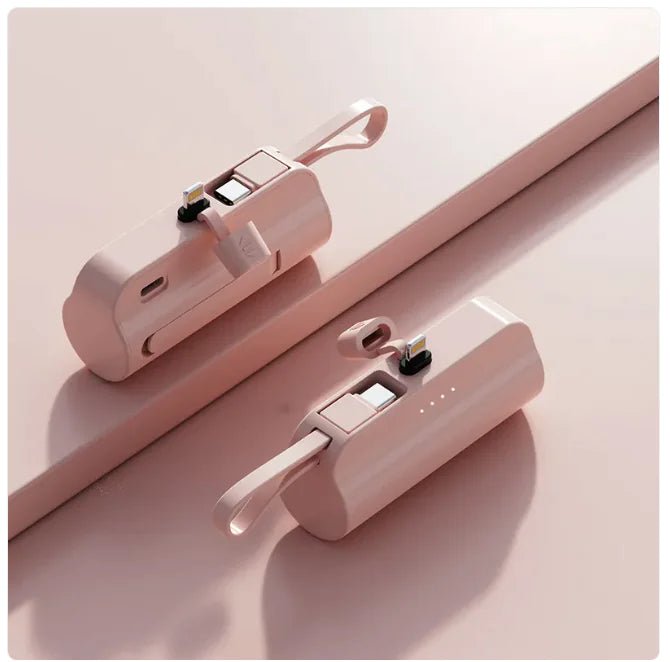 5000mAh Portable Charger with Built - In Cable - Wow Store