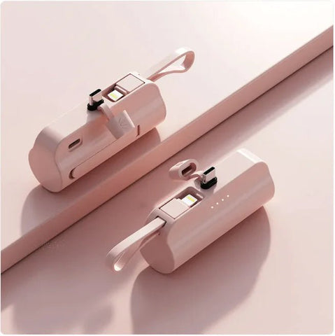 5000mAh Portable Charger with Built - In Cable - Wow Store