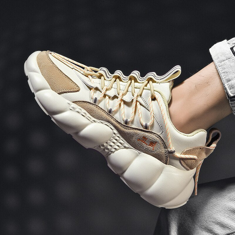 Men's Chunky Lace-Up Sneakers
