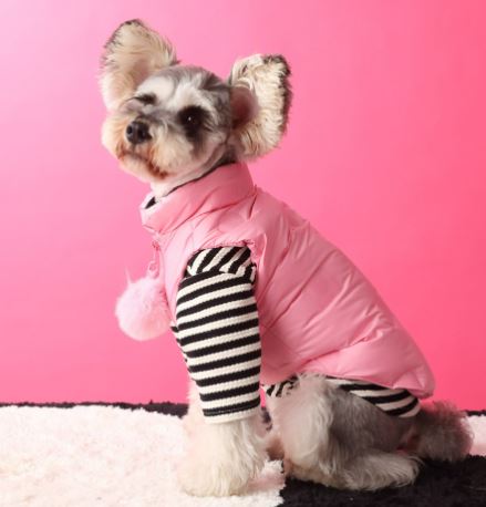 Luxury Sleeveless Puppy Vest with Removable Fur Detail
