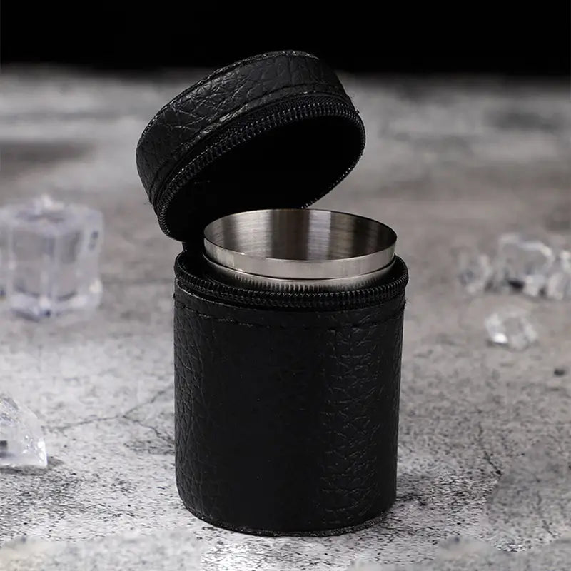 Portable Wine Cup Set with Protective Skin Cover