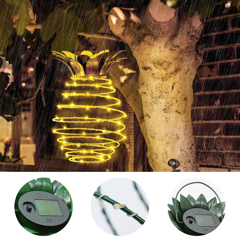 Solar Pineapple Decorative Garden Light
